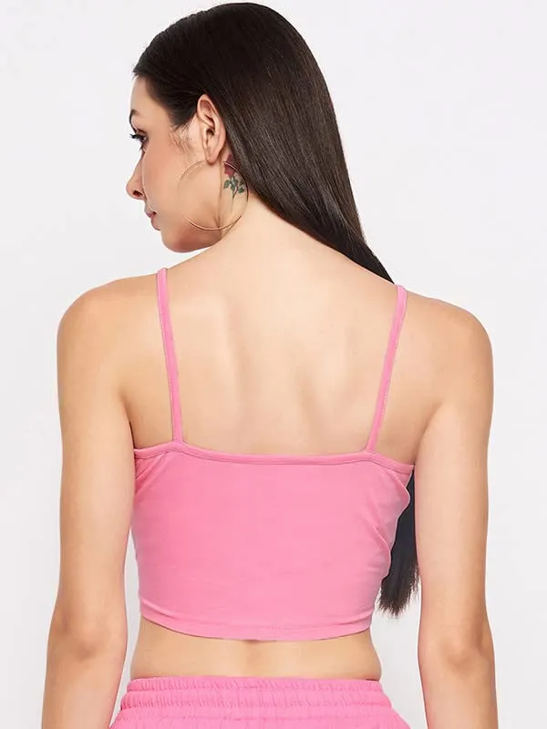 Pink_Cotton_Lycra_Tops