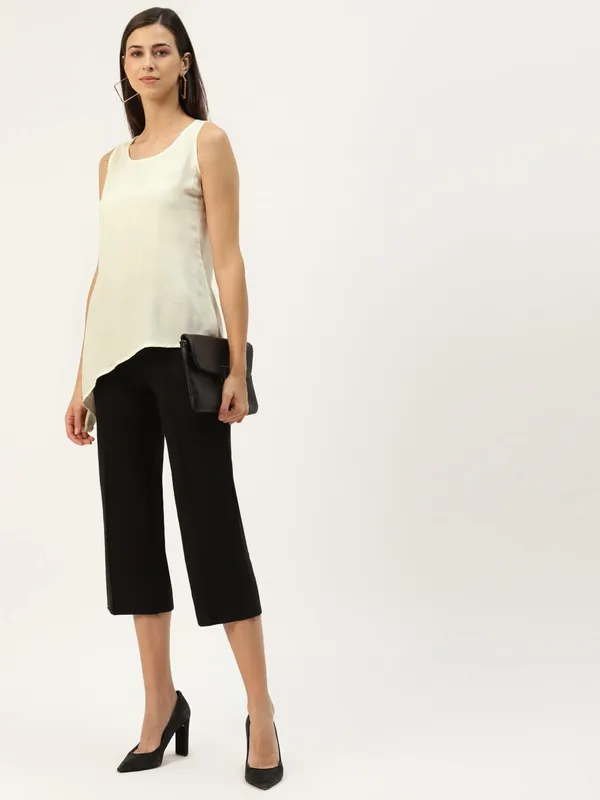 Cream_Rayon_Solid_Tops