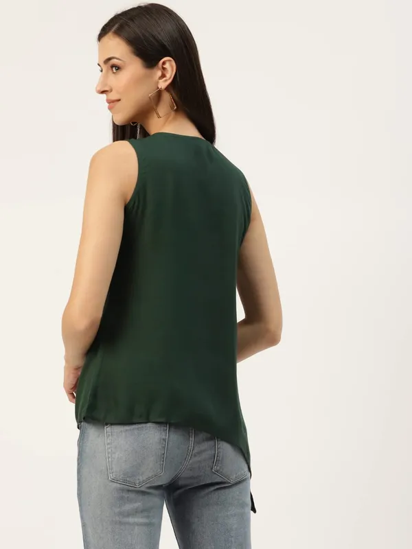 Darkgreen_Rayon_Solid_Tops