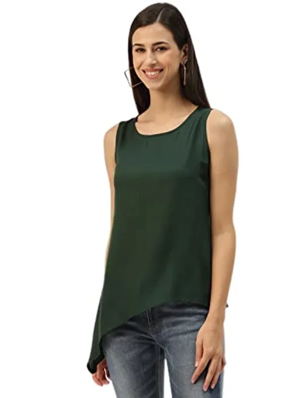 Darkgreen_Rayon_Solid_Tops
