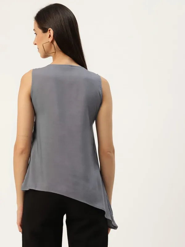 Grey_Rayon_Solid_Tops