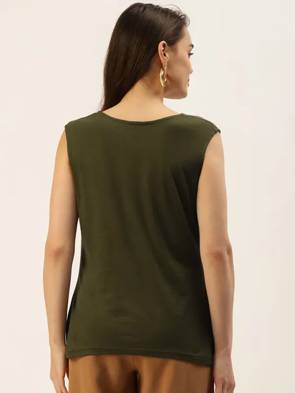 Olive_Viscose_Tops