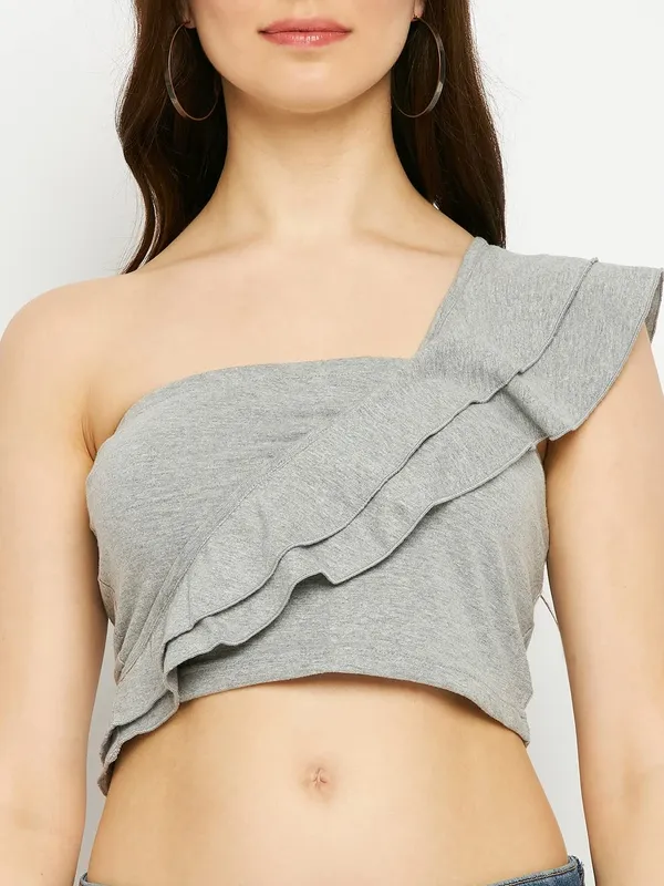 Lightgrey_Cotton_Blend_Single_Jersey_Tops