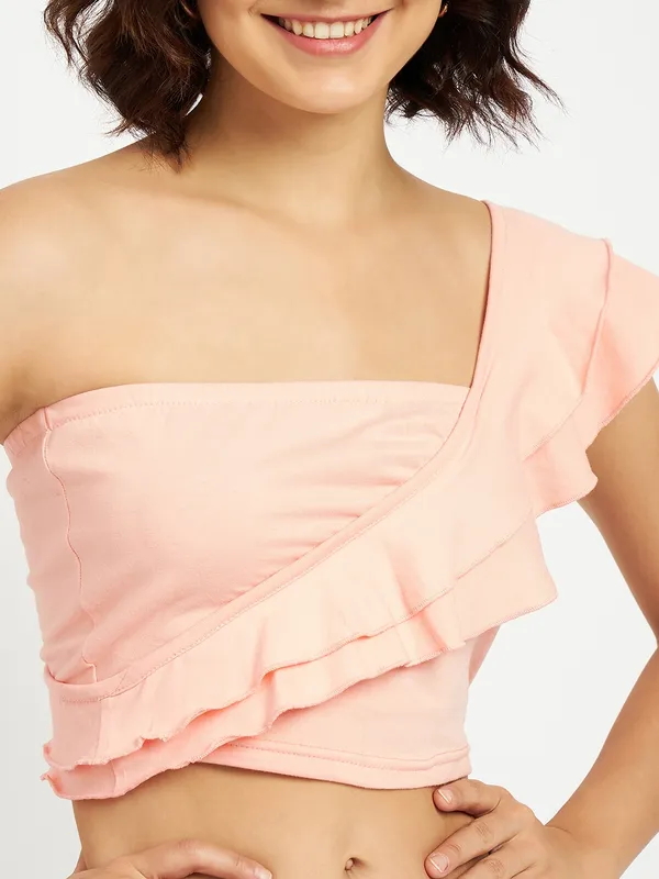 Pure_Cotton_One_Shoulder_Fitted_Crop_Top