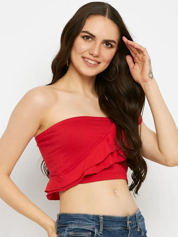 Red_Cotton_Blend_Single_Jersey_Tops