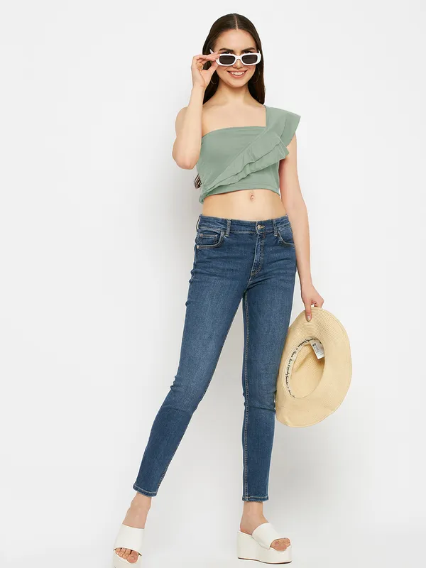 Pure_Cotton_One_Shoulder_Fitted_Crop_Top