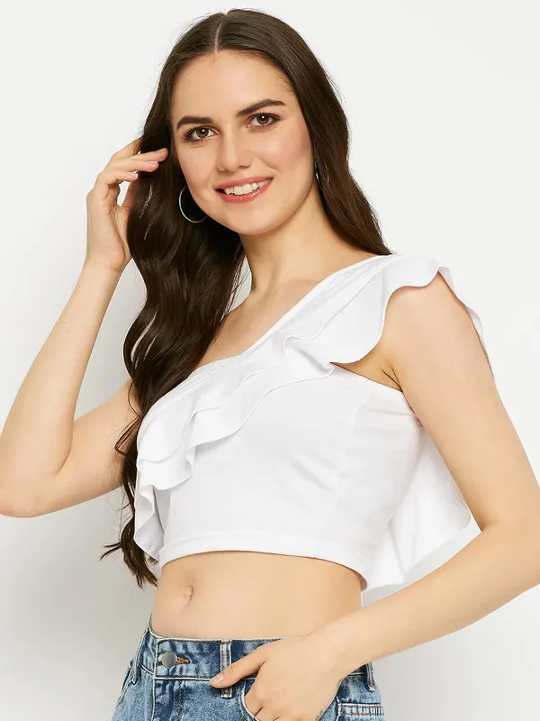 White_Cotton_Blend_Single_Jersey_Tops