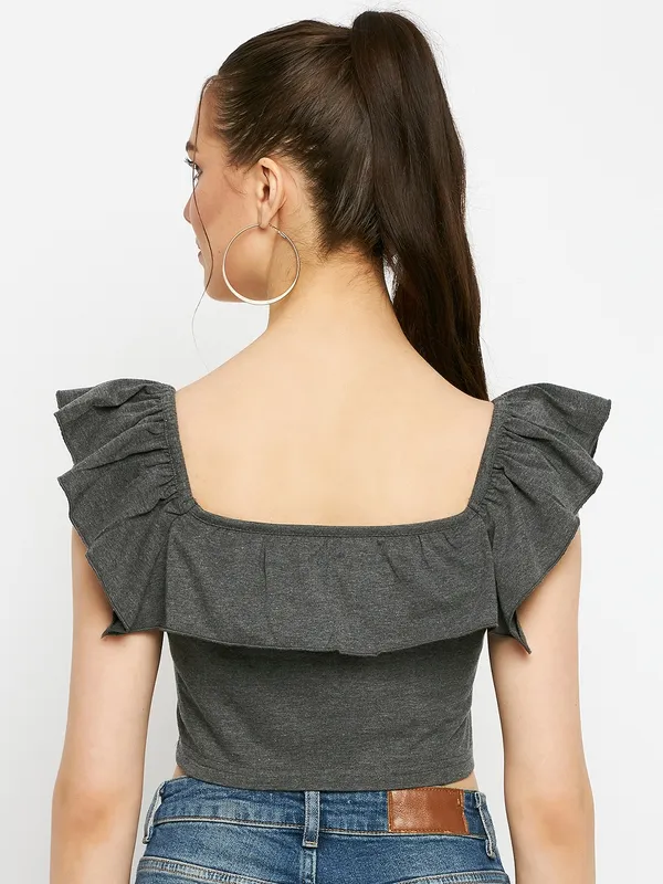 Square_Neck_Flutter_Sleeves_Pure_Cotton_Crop_Top