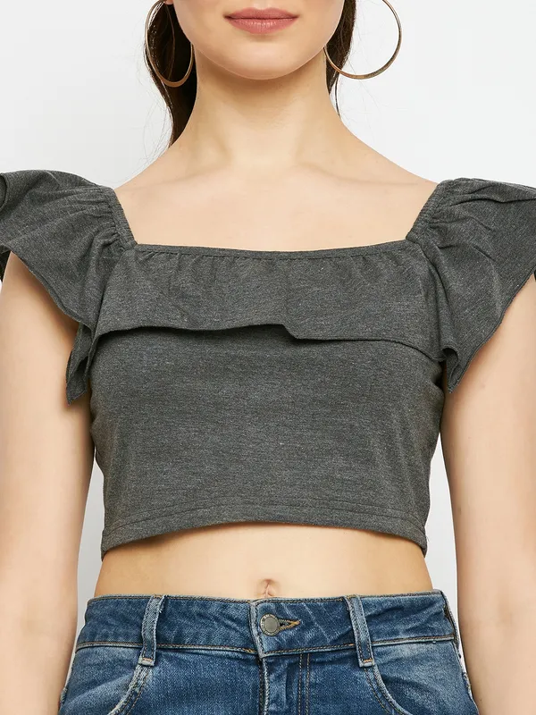 Square_Neck_Flutter_Sleeves_Pure_Cotton_Crop_Top