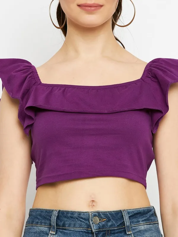 Purple_Cotton_Blend_Single_Jersey_Tops