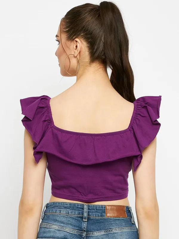Purple_Cotton_Blend_Single_Jersey_Tops