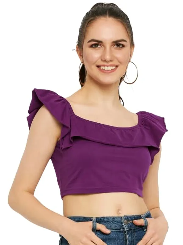 Purple_Cotton_Blend_Single_Jersey_Tops