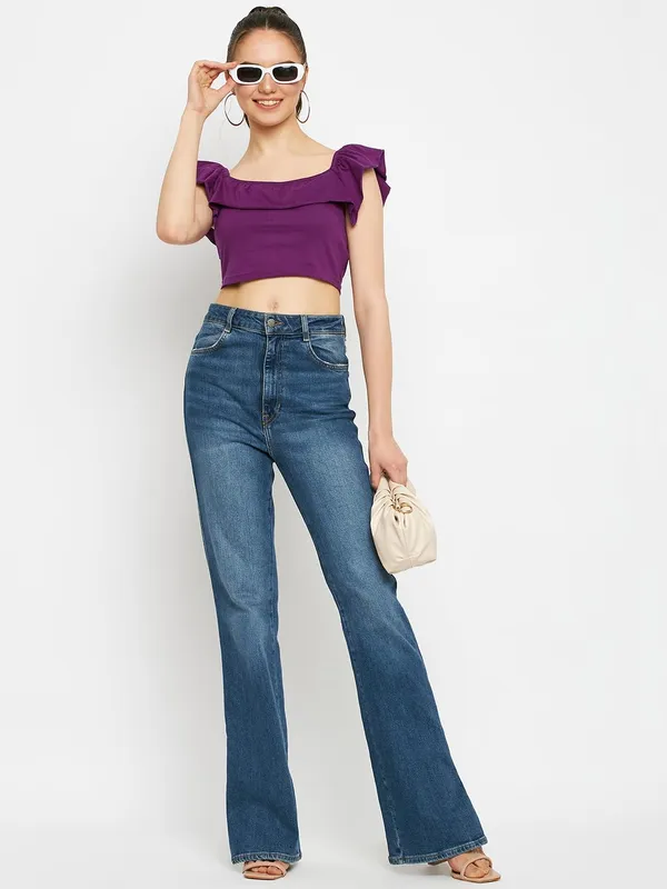 Purple_Cotton_Blend_Single_Jersey_Tops