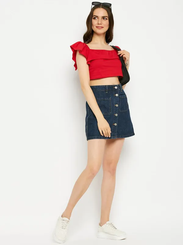 Red_Cotton_Blend_Single_Jersey_Tops