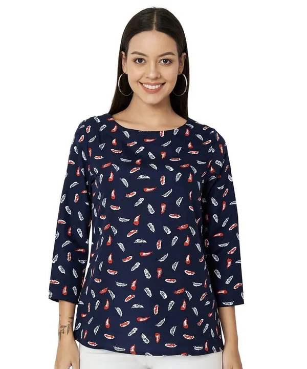 Multi_Print_Polyester_Print_Tops_For_Women