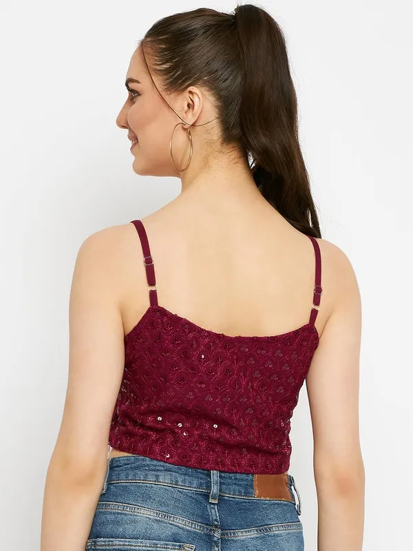Purple_Rayon_Sequinn_Tops_For_Women