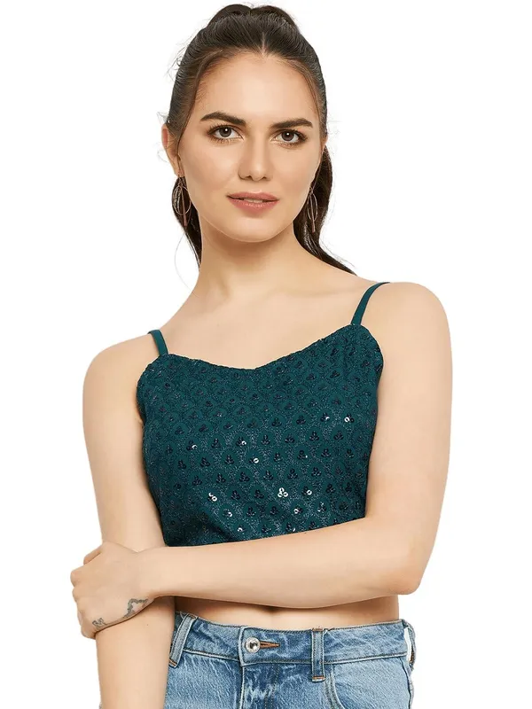 Teal_Rayon_Sequinn_Tops