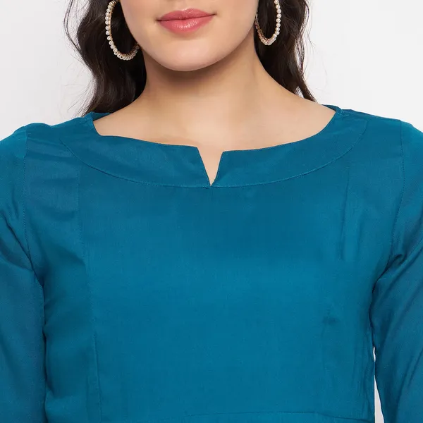 Teal_Rayon_Solid_Tops