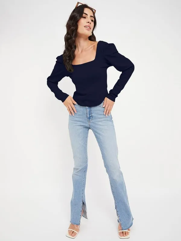 Navy_Cotton_Lycra_Tops