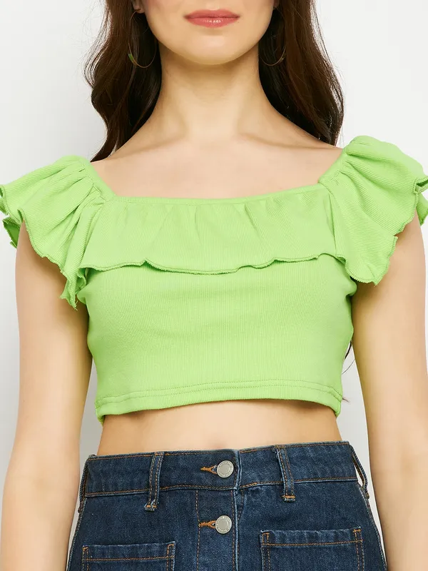 Square_Neck_Flutter_Sleeves_Crop_Top