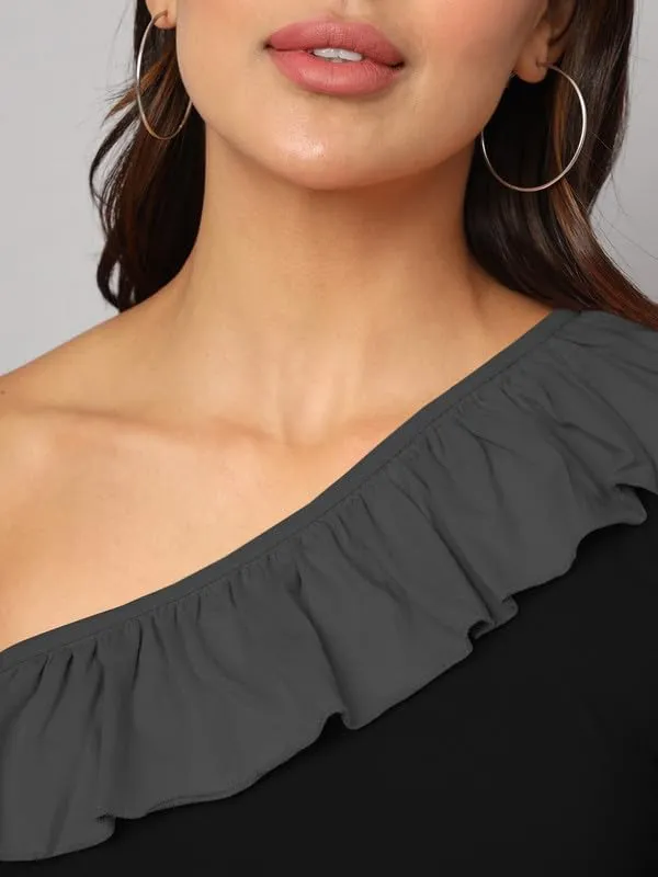 Blackdgrey_Cotton_Blend_Single_Jersey_Tops