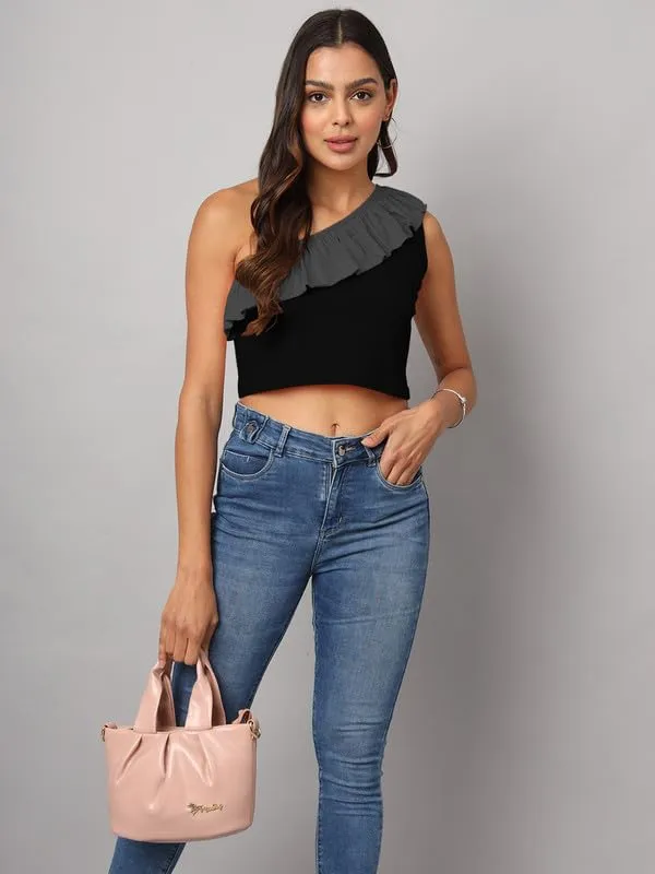 Blackdgrey_Cotton_Blend_Single_Jersey_Tops