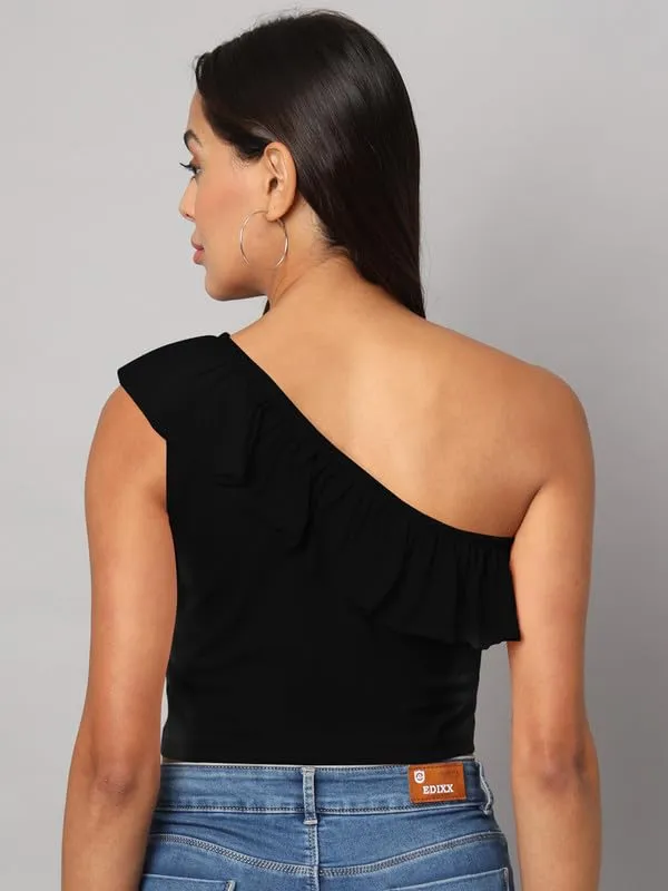 Black_Cotton_Blend_Single_Jersey_Tops