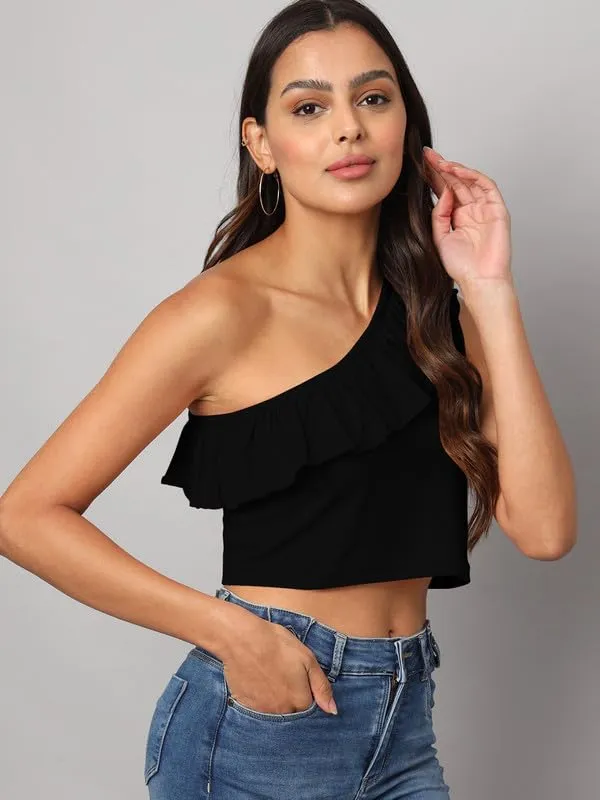 Black_Cotton_Blend_Single_Jersey_Tops