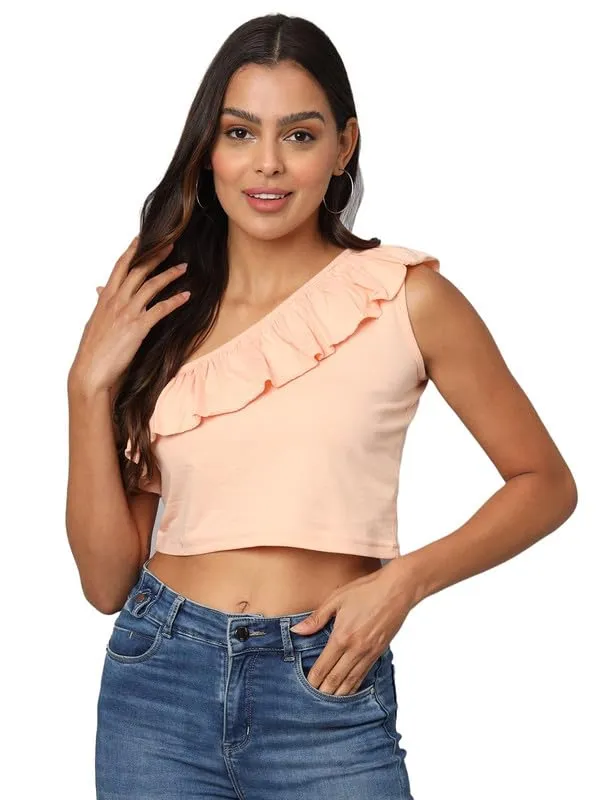 Peach_Cotton_Blend_Single_Jersey_Tops