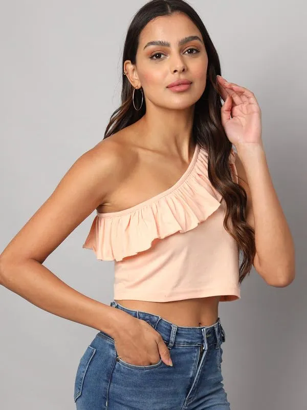 Peach_Cotton_Blend_Single_Jersey_Tops
