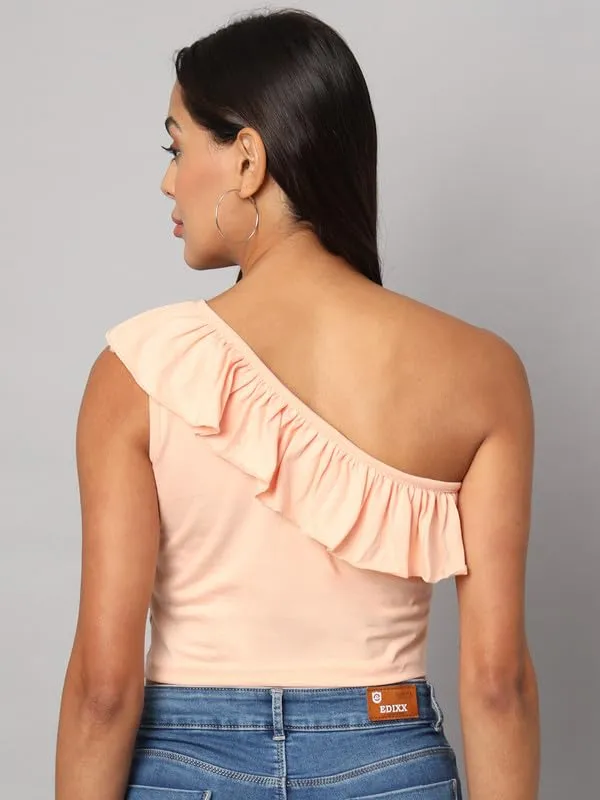 Peach_Cotton_Blend_Single_Jersey_Tops