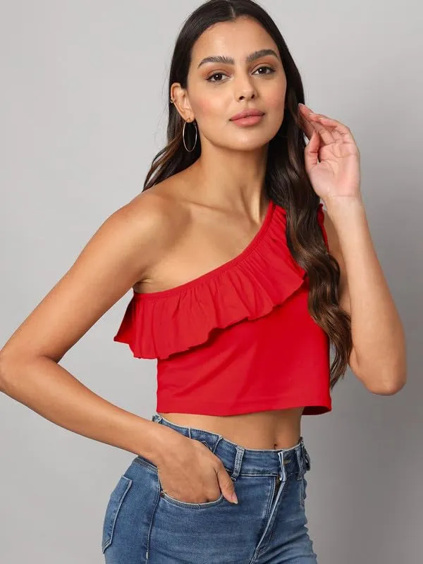 Red_Cotton_Blend_Single_Jersey_Tops