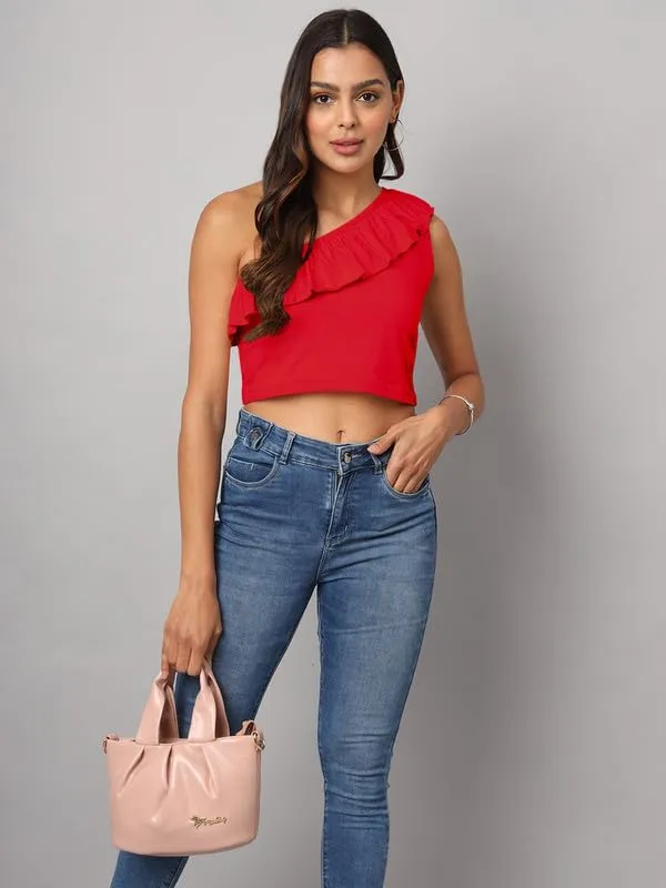 Red_Cotton_Blend_Single_Jersey_Tops