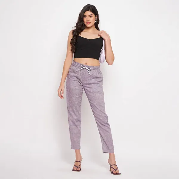 BRINNS_Comfortable_and_Stylish_Women's_Straight_Leg_Trousers_-_Mid-Rise,_Regular_Length,_Flat-Front_Design