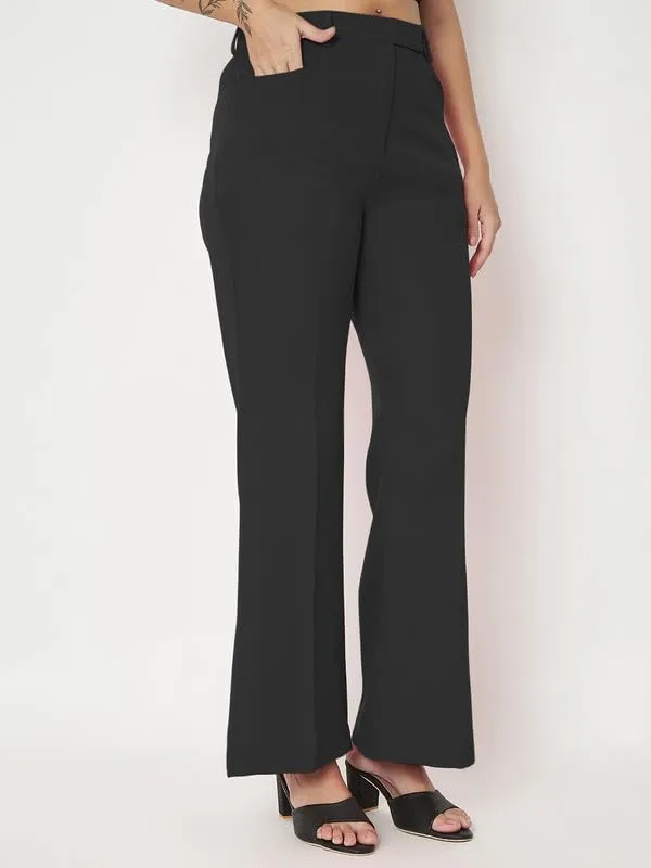 Burgundy_Polyester_Lycra_Trousers_For_Women