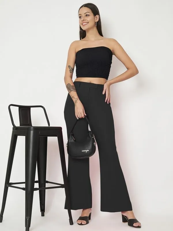 Burgundy_Polyester_Lycra_Trousers_For_Women