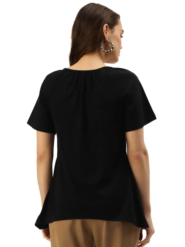 Black_Cotton_Blend_Single_Jersey_Tops
