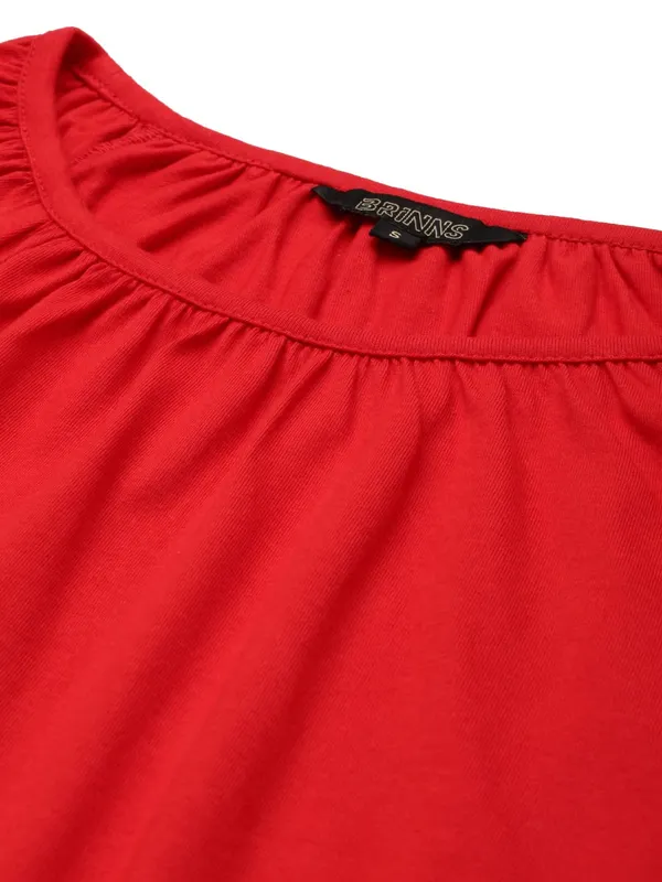 Red_Cotton_Blend_Single_Jersey_Tops