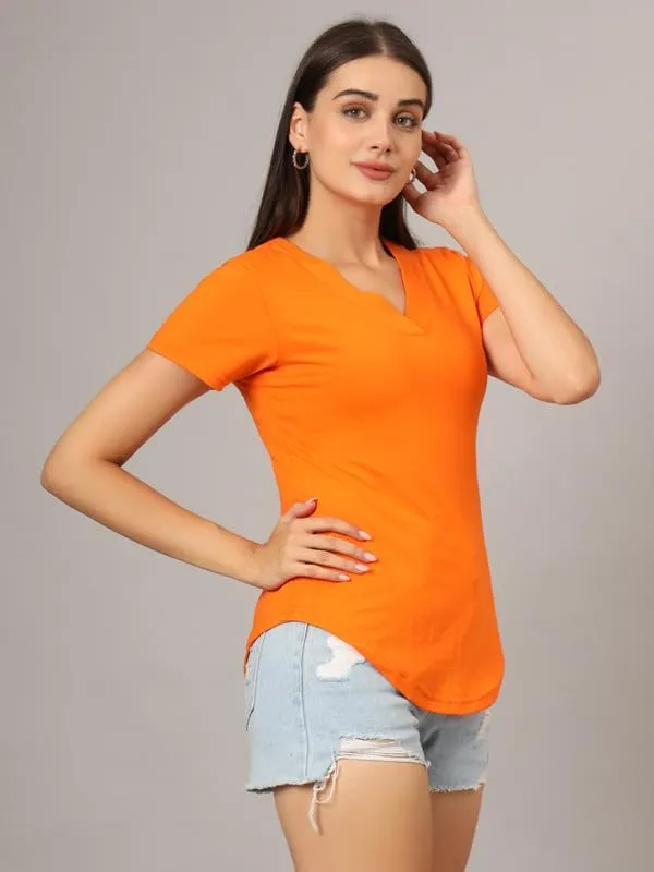 Orange_Cotton_Blend_Single_Jersey_Tshirts