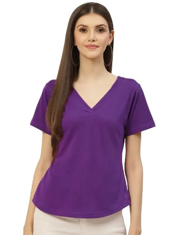Purple_Cotton_Blend_Single_Jersey_Tshirts