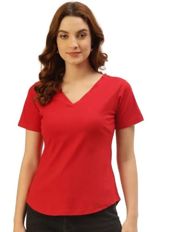 Red_Cotton_Blend_Single_Jersey_Tshirts