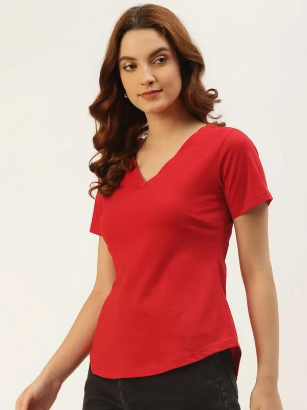 Red_Cotton_Blend_Single_Jersey_Tshirts