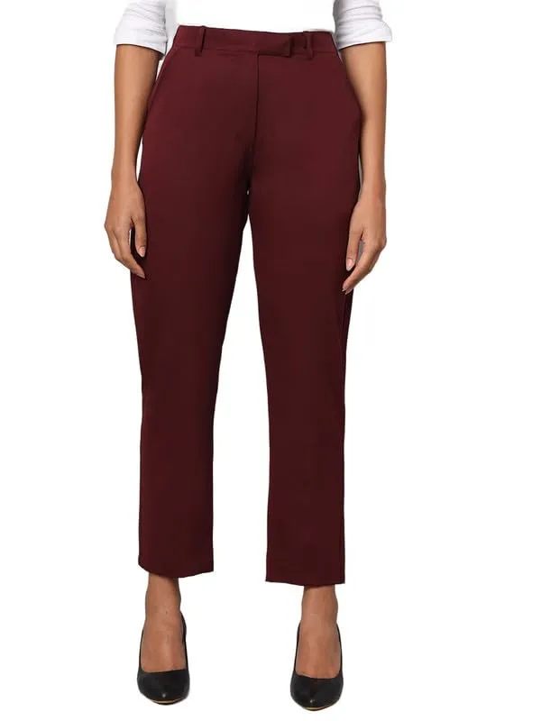 Burgundy_Polyester_Lycra_Trousers
