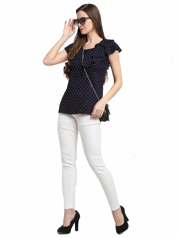 Navypolka_Rayon_Print_Tops_For_Women