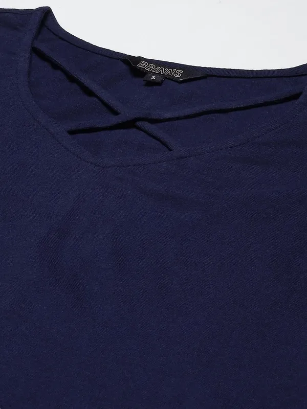 Navy_Cotton_Blend_Single_Jersey_Tops