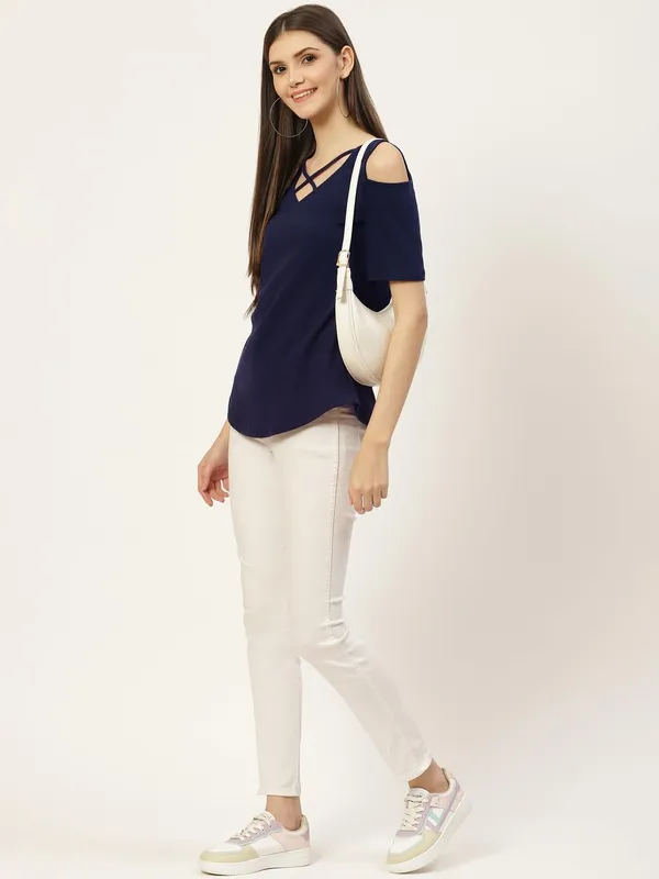 Navy_Cotton_Blend_Single_Jersey_Tops