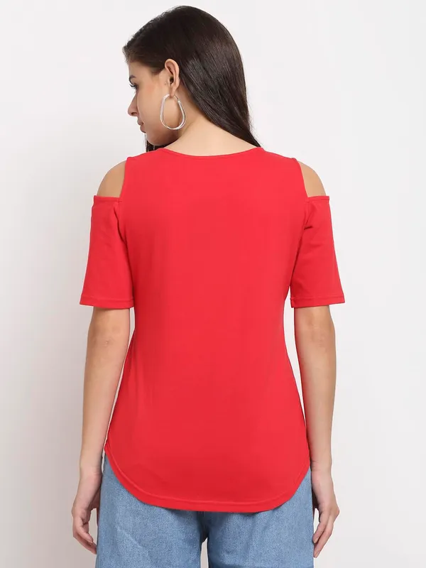 Red_Cotton_Blend_Single_Jersey_Tops