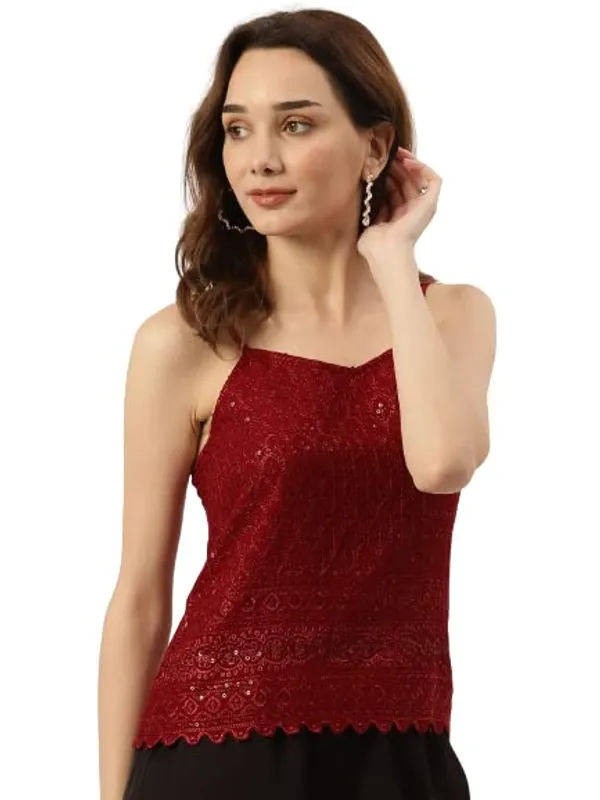 Maroon_Rayon_Sequinn_Tops