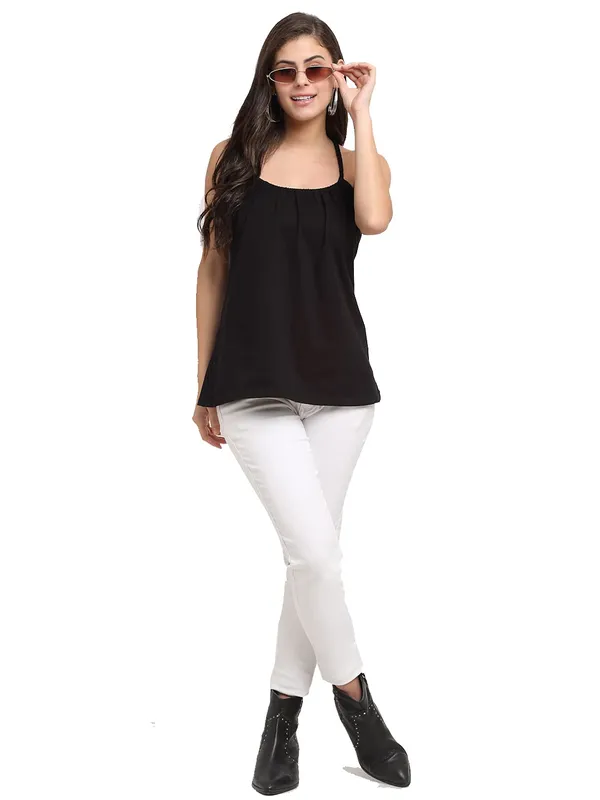 Black_Cotton_Lycra_Tops