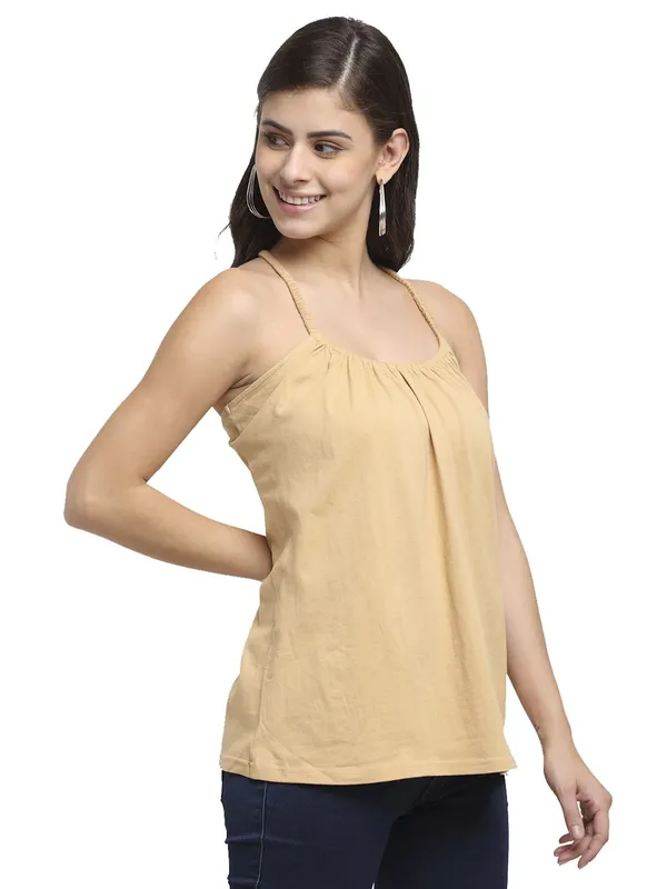 Dbeige_Cotton_Lycra_Tops